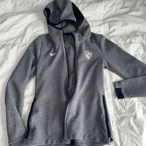 Nike Dri-FIT Lakota East High School Hawks Zip-Up Hoodie Size Small
